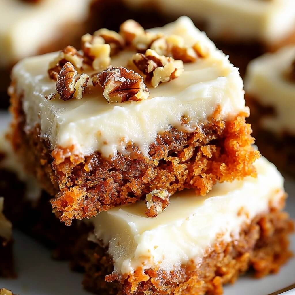 Carrot Cake Bars with Cream Cheese Frosting