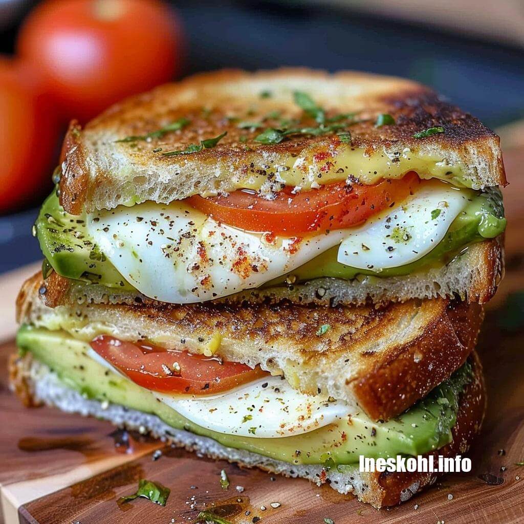 Creamy Avocado Grilled Cheese