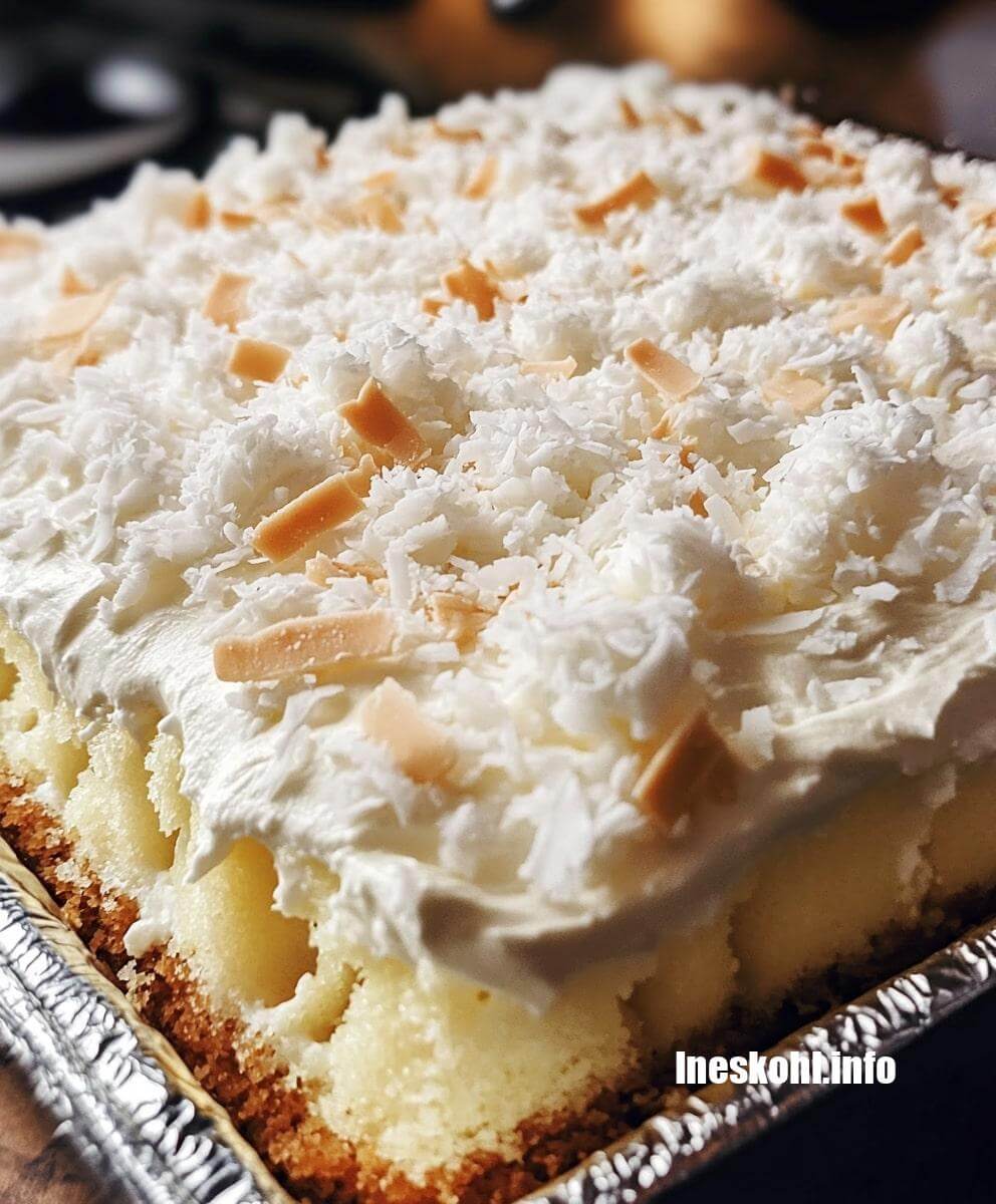 Easy Coconut Cream Poke Cake